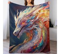 LLXXHH Dragon Canape Couverture Polaire Flannel Tapis Douillet Couvertures De À Chaud À Jet Polaire Facile À Manipuler 130×150cm