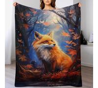 LLXXHH Renard Couverture pour Adultes Et Enfants, Flannel, Couvertures Douce Et Moelleuse, pour Canapé-lit Et Sofa 180×200cm