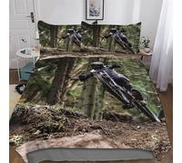 LLXXHH VTT Housse De Couette Et Taies d'oreiller 3 Pièces Housse Couette en Microfibre pour Enfants Parure De Lit Double (200x200cm)