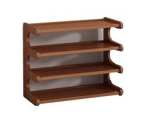 LLXYYD Porte-Tasses à café en Bois, étagère à 3 Niveaux, étagère de comptoir de Cuisine, pour Bars à thé et étagères de Rangement pour Condiments(Style B,79x20x51cm)