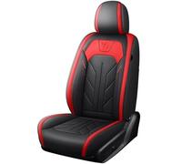 LLYIXUAI Housse De Siège Auto 1 Pièce pour Outlander pour ASX pour Eclipse pour Lancer pour Pajero pour Sport pour Zinger pour Galant Couverture Siège Voiture(Black Red 1 PCS)