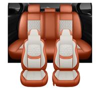 LLYIXUAI Housses De Siège Auto pour E60 E46 E36 pour X5 E70 Accessoires Intérieurs Protections Avant Et Arrière Couverture Siège Voiture(Orange 9 PCS)