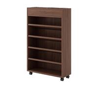 LLYLAFDC Bibliothèque Large Moderne, Étagère Ouverte de Rangement, Meuble Gain de Place pour Livres, Salon Chambre Bureau(Brown,60 * 25 * 75cm)