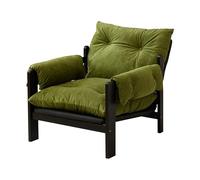 LLZJDDPLY Fauteuil Salon, Canapé d'angle Réglable, Fauteuils de Salon Moderne, Coussin d'assise Amovible pour Un Nettoyage Facile, pour Chambre, Salon, Café(Light Green)