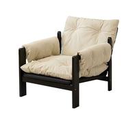 LLZJDDPLY Fauteuil Salon, Canapé d'angle Réglable, Fauteuils de Salon Moderne, Coussin d'assise Amovible pour Un Nettoyage Facile, pour Chambre, Salon, Café(White)