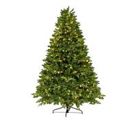 LLZJDDPLY Sapin de Noel Lumineux Led, Sapin Noel Artificiel Vert, Christmas Tree en Polyéthylène Pur, Lumière Chaude, Support en Métal et Prise Inclus(240cm/7.9ft)