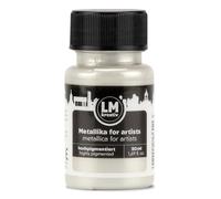 LM-Kreativ Metallika for Artists Peinture acrylique métallique 50 ml Blanc métallisé Pour projets créatifs sur bois, toile, céramique Très couvrante et résistante à la lumière Pour artistes et