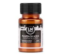 LM-Kreativ Metallika Peinture acrylique métallisée 50 ml Bronze métallisé pour projets créatifs sur bois, toile, céramique, forte couverture, résistante à la lumière