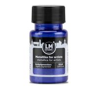 LM-Kreativ Metallika pour Artistes 50 ml - Bleu Profond - Peinture Acrylique Métallique/Peinture Artisanale. Pour projets créatifs sur Bois, Toile, Céramique. Haute Couverture, Résistant à la Lumière