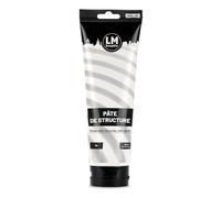 LM-Kreativ Pâte à structure fine blanche 250 ml - Pâte à modeler parfaite pour peinture acrylique, textures et effets - Mastic polyvalent pour toile, bois et autres supports