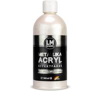 LM Metallika Peinture acrylique nacrée pour métal brillant métallique 500 ml Peinture décorative métallique brillante