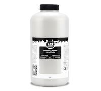LM Peinture Murale Métallique 2L - Blanc - Éclat Métallique Époustouflant pour Intérieurs Élégants, Application Facile, À Base d'Eau, Idéale pour Projets Muraux Créatifs & DIY