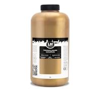 LM Peinture Murale Métallique 2L - Or antique - Éclat Métallique Époustouflant pour Intérieurs Élégants, Application Facile, À Base d'Eau, Idéale pour Projets Muraux Créatifs & DIY
