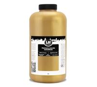 LM Peinture Murale Métallique 2L - Or - Éclat Métallique Époustouflant pour Intérieurs Élégants, Application Facile, À Base d'Eau, Idéale pour Projets Muraux Créatifs & DIY