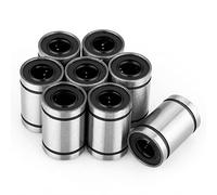 LM10UU Douille de roulement à billes à mouvement linéaire de haute qualité, diamètre intérieur de 10 mm, double étanchéité, faible bruit, longue durée de vie pour imprimante 3D,