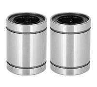 LM20UU Linear Motion Bearings 2Pcs | High - Speed Low Noise Flange Design | Extended Life Bearing Steel GCr15 | CNC Machines / 3D Printers/Automation Equipment
