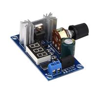 LM317 LM337 Module régulateur de Tension réglable à Affichage numérique DC 1,25 V-28V 2A Carte d'alimentation Sortie avec dissipateur de Chaleur Convertisseur d'entrée AC DC 3-30V