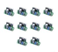 LM317 Lot de 10 cartes de régulation de tension réglables - Convertisseur abaisseur DC 1,25 V vers 30 V, sortie 600 mA, pour utilisation industrielle et prototypage, entrée DC 5 V-38 V/AC 5 V-24 V