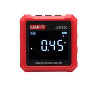 LM320C Jauge d'angle numérique, mesure d'angle relative et absolue, inclinomètre 4 x 90°, détecteur d'angle magnétique à 3 côtés, commutation d'unité de pourcentage et de degré, rapporteur angulaire