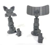 LM3D 2 antennes de communication Sci-Fi - Scénographie pour Wargames et Miniatures 28 mm, impression 3D