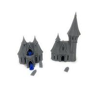 LM3D Casas 2 et 3 des Hauts Elfes - Scénographie Fantasy pour Wargames et miniatures 28 mm
