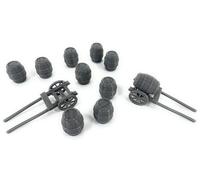 LM3D Lot de 2 chariots et 10 barils, scénographie Fantasy pour Wargames 28 mm-32 mm, impression 3D