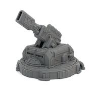 LM3D Planetary Coil Gun, Système de défense planétaire rotative, scénographie Tabletop Wargames 28 mm 32 mm (Coil Gun)