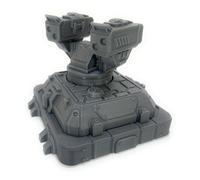 LM3D Système de défense planétaire, tour de missiles rotative, scénographie pour miniatures et Wargames 28 mm 32 mm