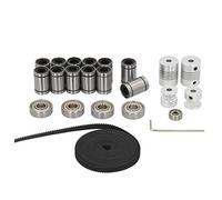 LM8UU Palier Linéaire Kit Moteur Arbre Coupleur Courroie de Distribution Poulie Clé Hexagonale Ensemble En Acier Inoxydable En Alliage D'aluminium Complet 3D Imprimante Pièces
