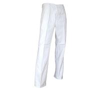 LMA 100144 PINCEAU Pantalon de peintre Braguette à Boutons, Blanc, Taille 44