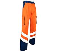 LMA 1408 BALISE Pantalon haute visibilité, Bleu/orange Fluo, Taille 44