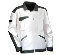 LMA 2015 ENDUIT Blouson de Peintre Col Montant, Blanc/Gris, Taille 6
