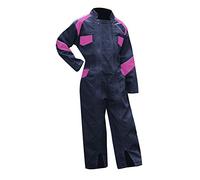 LMA 403500 FLEUR Combinaison Double Fermeture, Bleu Foncé/Rose, Taille 2A