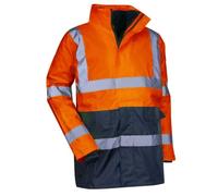 LMA 5002 PREVENTION Parka 4 en 1, Orange Fluo/Marine, Taille 3