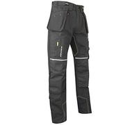 LMA Lebeurre - Pantalon de Travail Canvas avec Poches genouillères - Gamme Constructor Pro - ETABLI - Gris Carbone - 1369