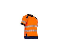 LMA Lebeurre - T-shirt maille manches courtes haute visibilité anti uv - LAMPION - Orange fluo
