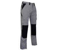 LMA Workwear 1454 Pluton Pantalon bicolore avec poches aux genoux Taille 54 Gris foncé/noir