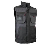 LMA WORKWEAR 1880 - Bodywarmer de Travail Renforcé - 2058 SABLE - Bicolore, Multipoches, Ultra-Résistant - Idéal BTP, Industrie, Artisanat