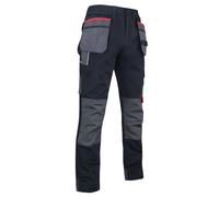 LMA WORKWEAR 1880 - Pantalon de Travail Renforcé avec Poches Genouillères - 1378 MINERAI - Bicolore, Ultra-Résistant, Pratique avec Ses Poches Outils Amovibles - Idéal BTP, Industrie, Artisanat