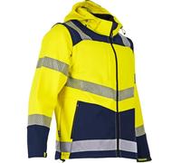 Softshell HV avec manches amovibles VISEUR JAUNE MARINE - LMA LEBEURRE - 2227 3XL