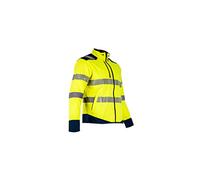 LMA Workwear 2245 FLASH Gilet à manches longues avec fermeture Éclair Jaune fluo/bleu foncé Taille XL