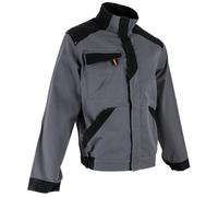 LMA Workwear 2257 BRASURE Veste bicolore avec plusieurs poches, taille L, gris/noir