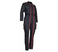 LMA Workwear 4114 COLLINE Combinaison bicolore pour femme Taille XL Gris/noir