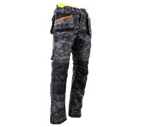 LMA Workwear Donjon 1726 Pantalon en Toile avec Poches aux Genoux Taille 56 Gris Nuit