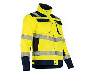 LMA Workwear FBA90001 Réflexion Blouson Haute visibilité LMA XL Jaune Fluo/Marine-2219 T5