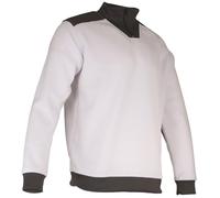 LMA Workwear POCHOIR 8027 Pull polaire Blanc/gris Taille M