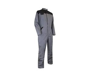 LMA Workwear SEIGLE 4098 Combinaison bicolore avec fermeture simple, taille S, gris/noir