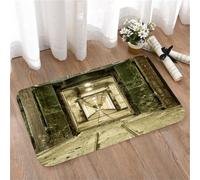 LMaFCaIGU Tapis de Porte Paillasson Interieur et Extérieur Antidérapant Absorbant,Ancien Bunker Souterrain de la Guerre Froide abandonné et détruit,40x60cm