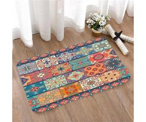 LMaFCaIGU Tapis de Porte Paillasson Interieur et Extérieur Antidérapant Absorbant,Carreaux Portugais de Style Talavera, azulejo, Ornements marocains et mexicains,40x60cm