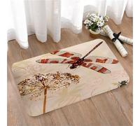 LMaFCaIGU Tapis de Porte Paillasson Interieur et Extérieur Antidérapant Absorbant, Gros Plan d'une Magnifique scène de Nature avec Une Libellule,40x60cm
